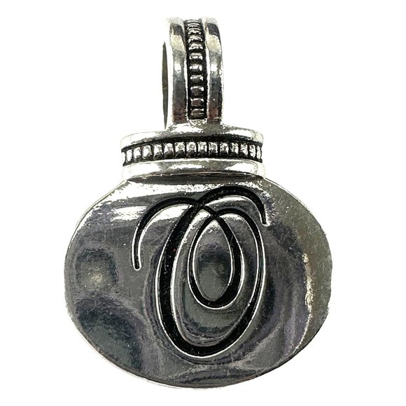 GANZ Jewelry - Ganz Silver Tone Charm Pendant Monogram Initial "O"